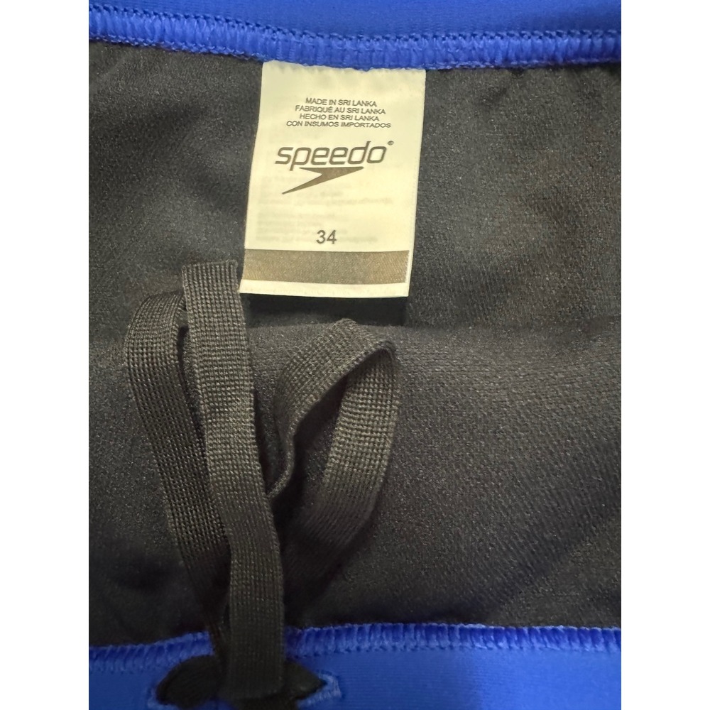 Speedo Mens Pride Collection Swim Brief Blue Cobalt Puzzle Pride Size 34 - Picture 3 of 3